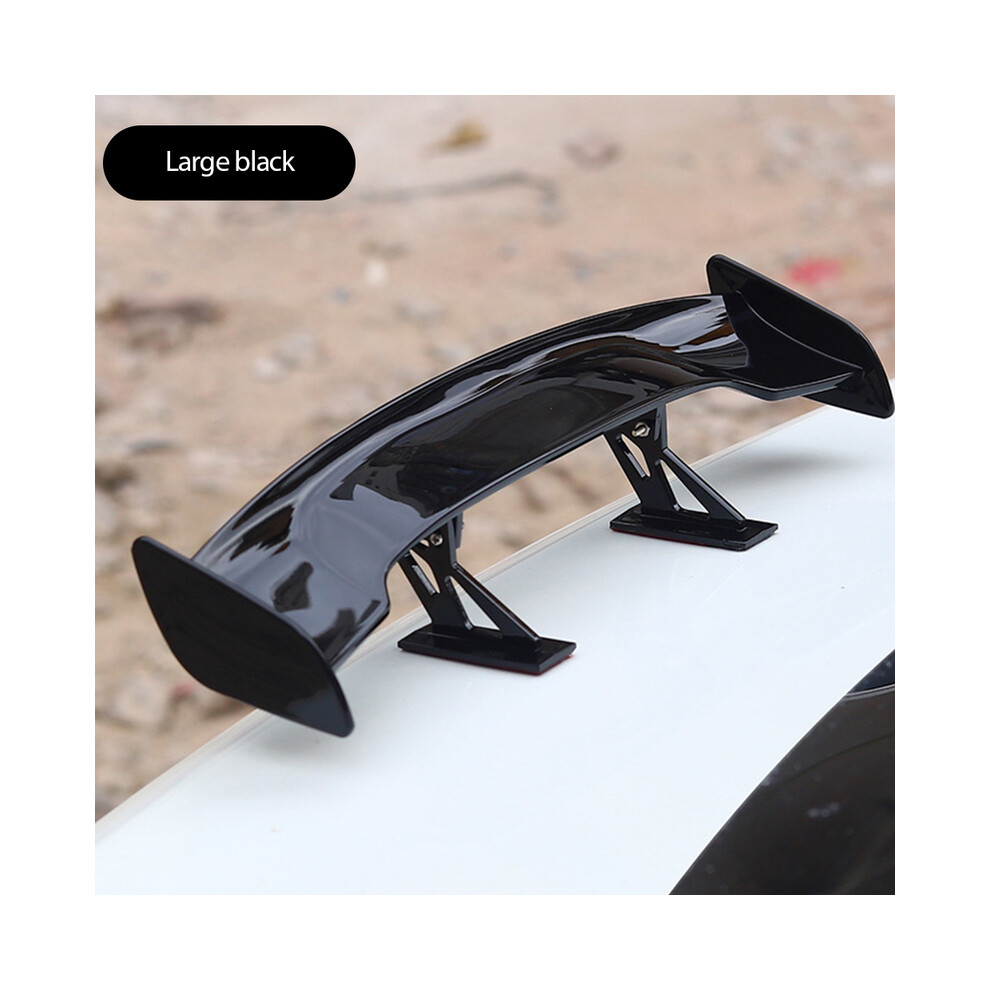 (Large black) Car Universal mini spoiler Tail Wing Fiber Look Mini Modified Tail Wings Model Auto Styling Decoration Car Accessories-image-OPC-PFBR89C-NEW
