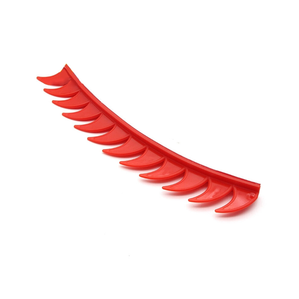 (Red) Motorcycle Helmet Sticker Dirt Reflective Rubber Bikers Motocross Mohawks Spikes Red 8704304416315