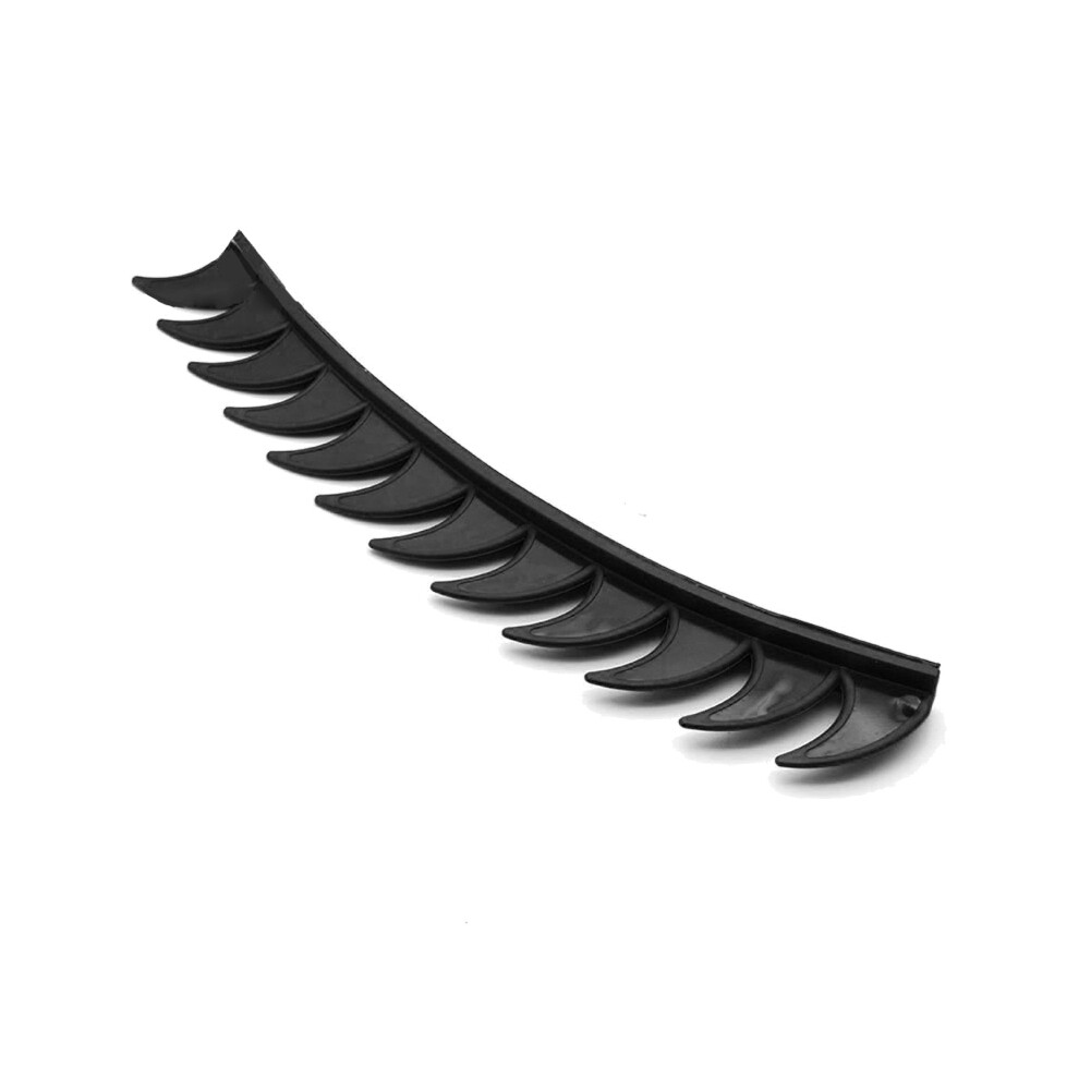 (Black) Motorcycle Helmet Sticker Dirt Reflective Rubber Bikers Motocross Mohawks Spikes Black 8704304416339
