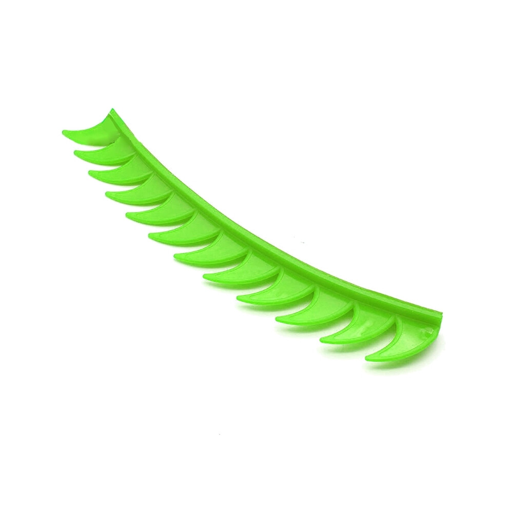 (Green) Motorcycle Helmet Sticker Dirt Reflective Rubber Bikers Motocross Mohawks Spikes Green 8704304416285
