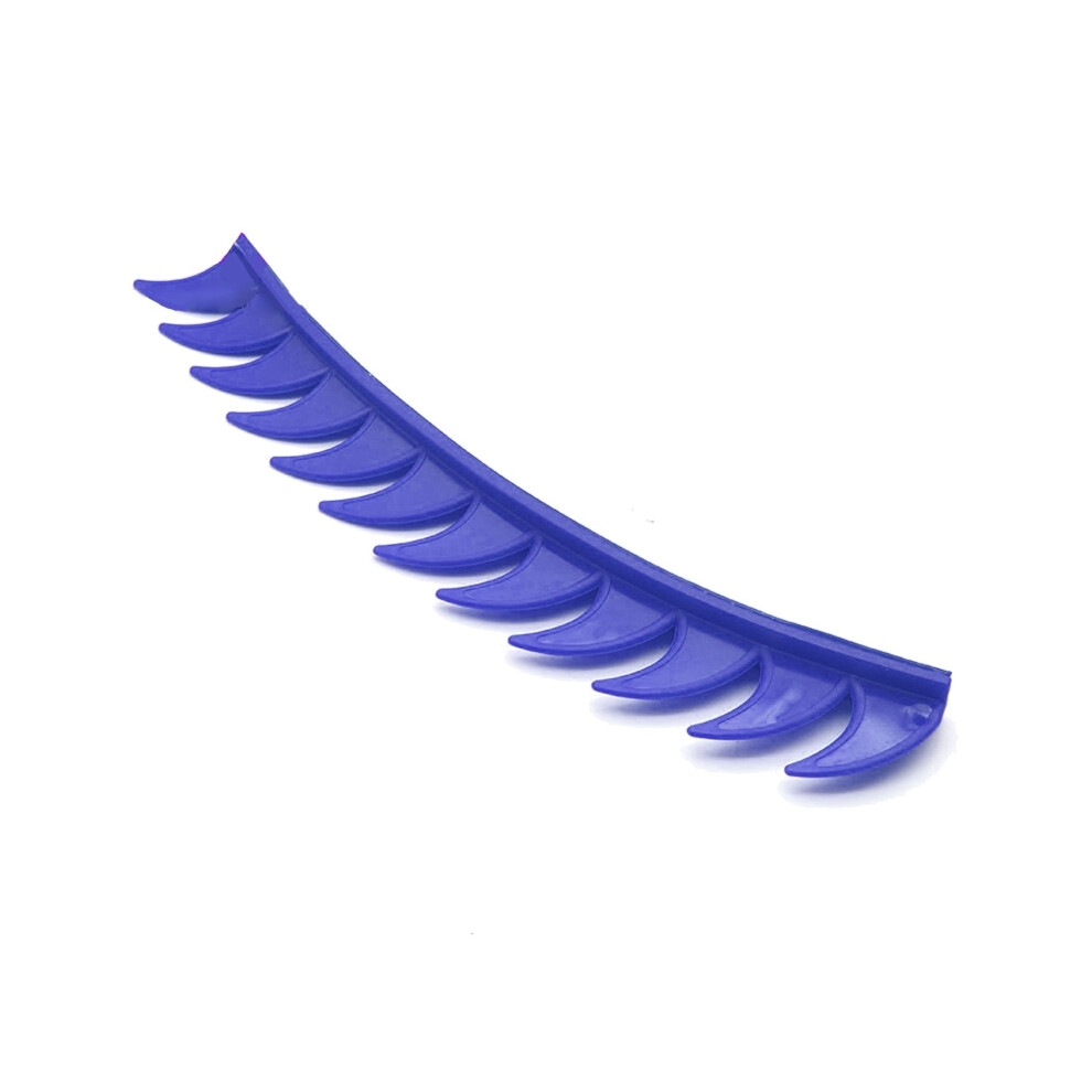 (Blue) Motorcycle Helmet Sticker Dirt Reflective Rubber Bikers Motocross Mohawks Spikes Blue 8704304416308
