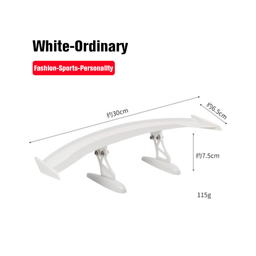 (-Ordinary) Fashion Universal Car Modified Rear Wing Fiber Painted Car Rear Spoiler Small Car Trunk Exterior Wing Parts Car Styling White 8704304416650