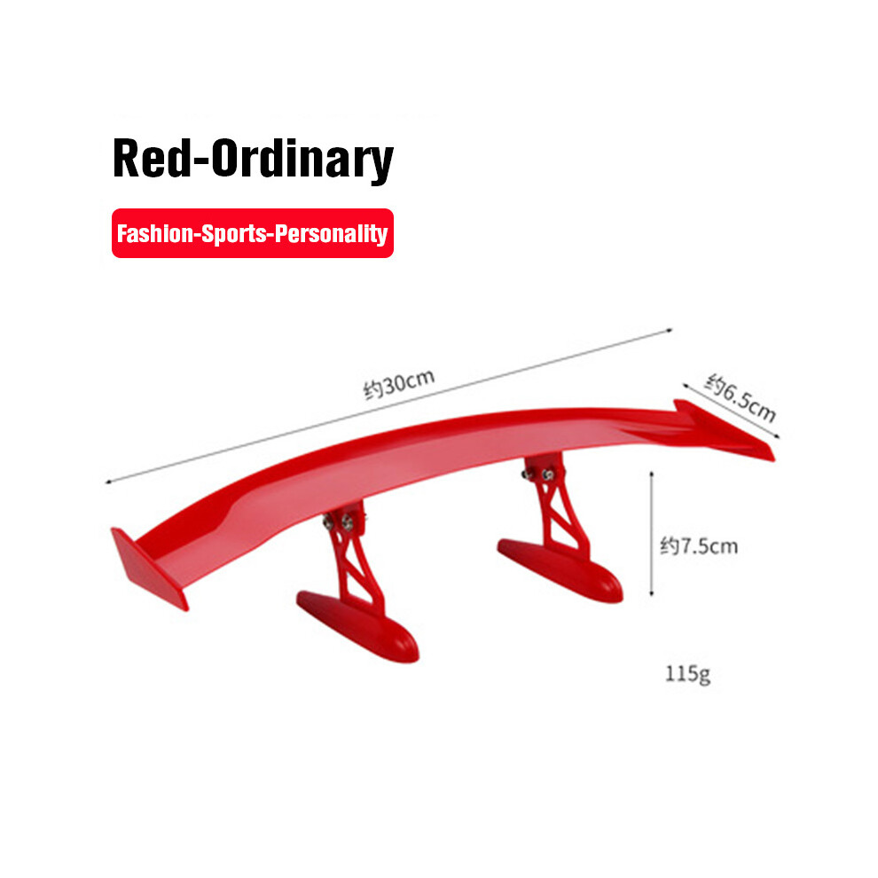 (-Ordinary) Fashion Universal Car Modified Rear Wing Fiber Painted Car Rear Spoiler Small Car Trunk Exterior Wing Parts Car Styling Red 8704304416698