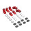(red with logo) Rear Wing Spoiler Hatch Riser Lift Extension Bolt-on For Ford Focus ST Hatchback 2013-2018 RS MK3 2016-2018 Accessories 1