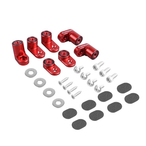 (red with logo) Rear Wing Spoiler Hatch Riser Lift Extension Bolt-on For Ford Focus ST Hatchback 2013-2018 RS MK3 2016-2018 Accessories