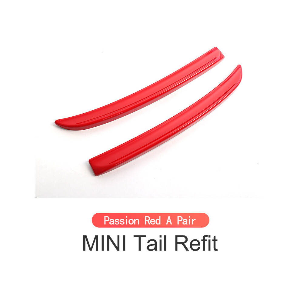 () Rear Spoiler Extension Lip Fins For Mini Cooper F56 F55 2014+ S /Jcw Spoiler Fiber Color Auto Part Styling Red/Black 8704304417664