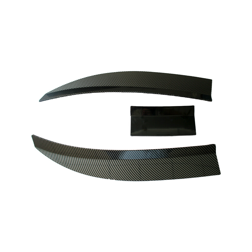 (D) Automobile Modification Universal Tail Three-Stage Adjustment Bright /Fiber Tail Universal Spoiler 3Pcs Universal Black 8704304417718