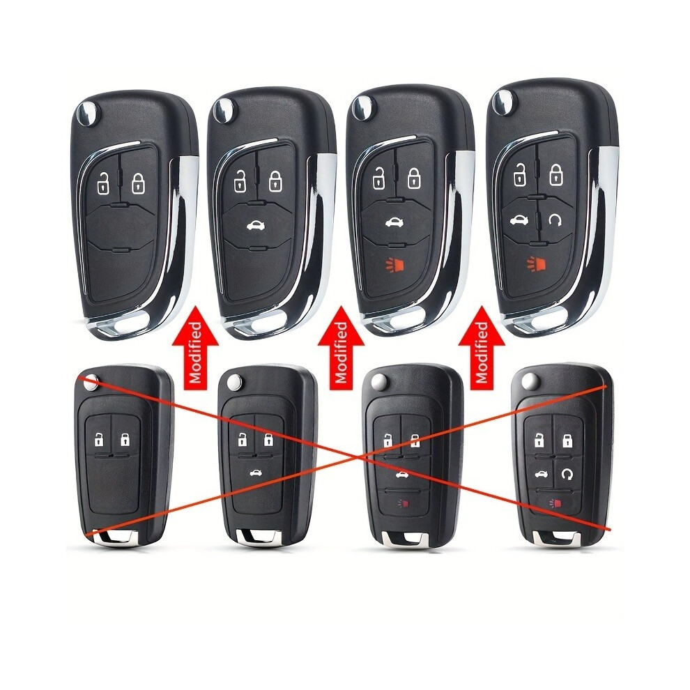 (For Opel) Modified Folding Remote Car Key Shell For Chevrolet Cruze Epica Lova Camaro For Opel Vauxhall Insignia Astra Mokka For Buick 8704304417787