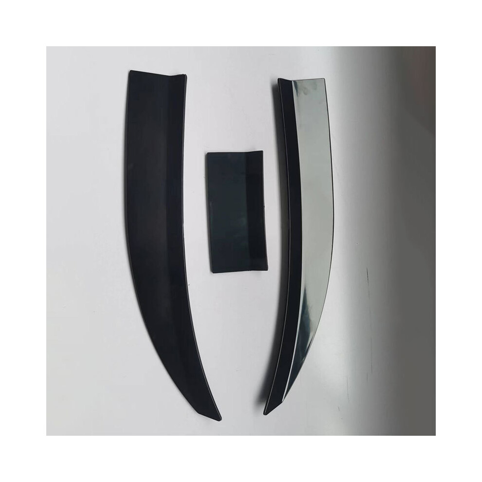 (B) Automobile Modification Universal Tail Three-Stage Adjustment Bright /Fiber Tail Universal Spoiler 3Pcs Universal Black 8704304417725