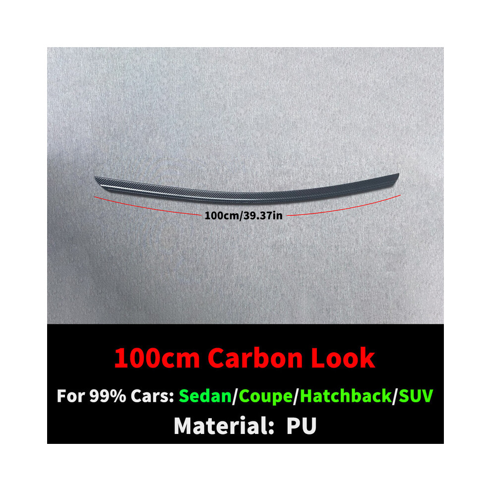 (100Cm Carbon Look) Universal Spoiler Rear Wing Air Dam For 99% Sedan Coupe Hatchback Suv Audi A3 A4 Honda Vw Golf Mazda 3 Car Tuning Accessories 8704304418340