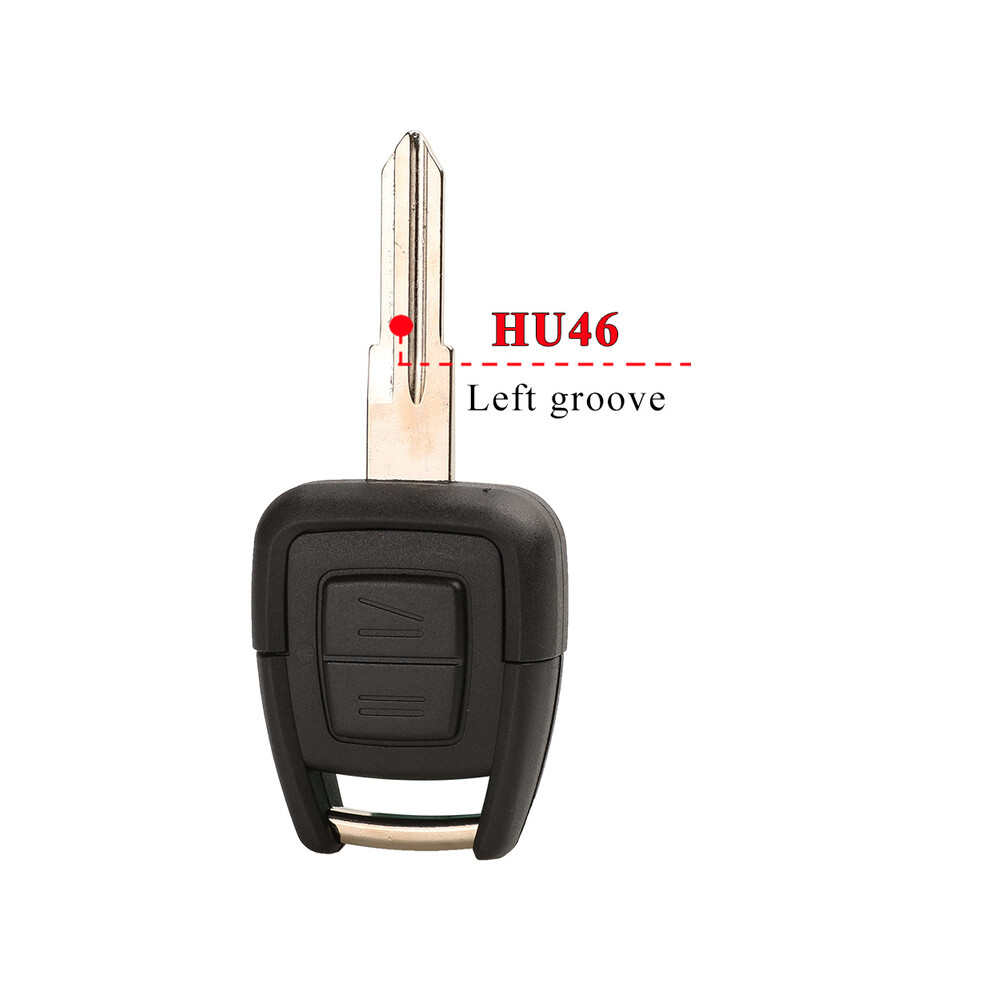 (Hu46) Remote Car Key Shell For Opel Vauxhall Vectra Zafira Omega Astra H J Insignia G B C Mokka Fob Hu43 Hu46 Ym28 Hu100 Black 8704304418401