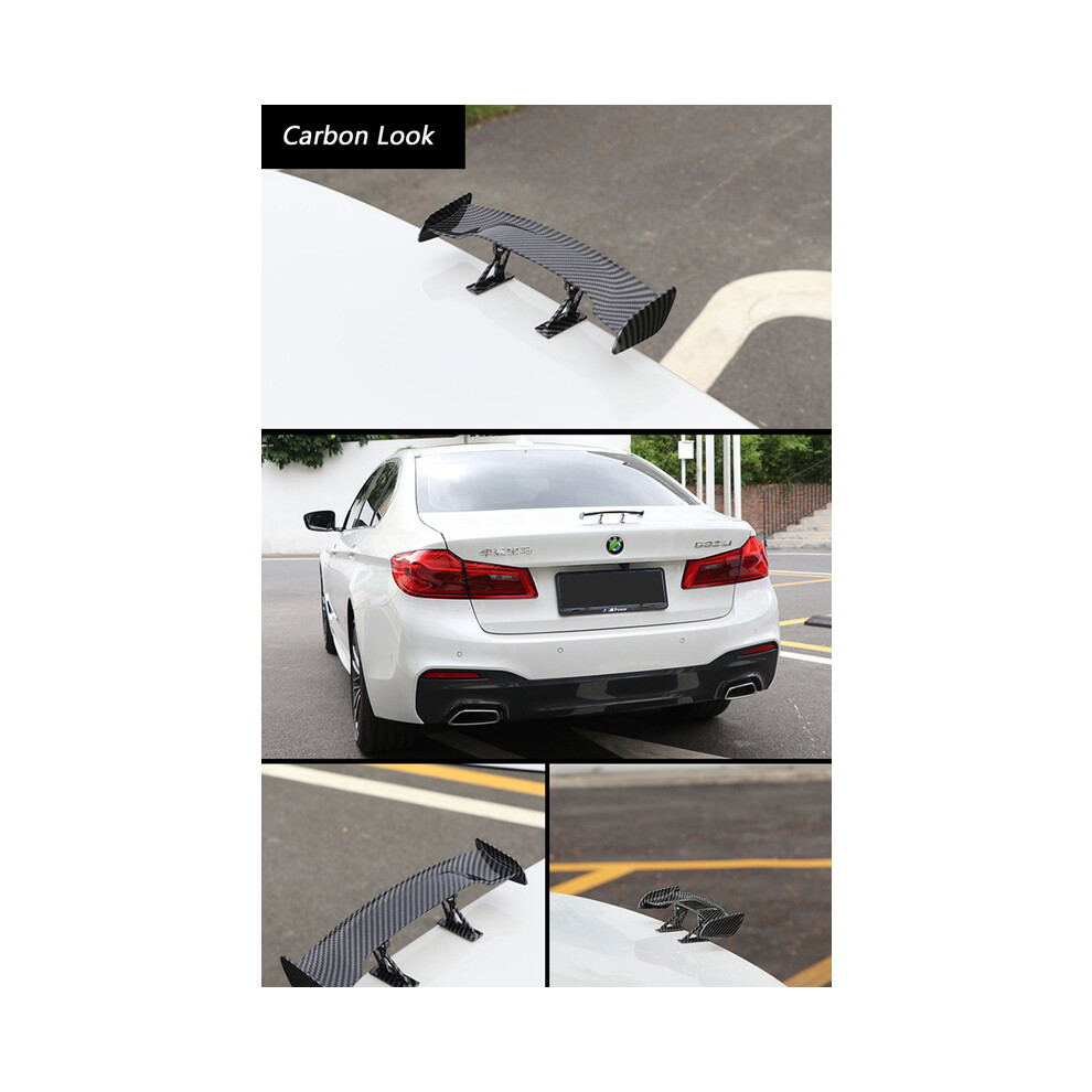 (Carbon Fiber Look) Universal Spoiler Fiber Spoilers Mini Modified Tail Wings Decoration For Audi Bmw Toyota Honda Kia Hyundai Opel All Car 8704304418517