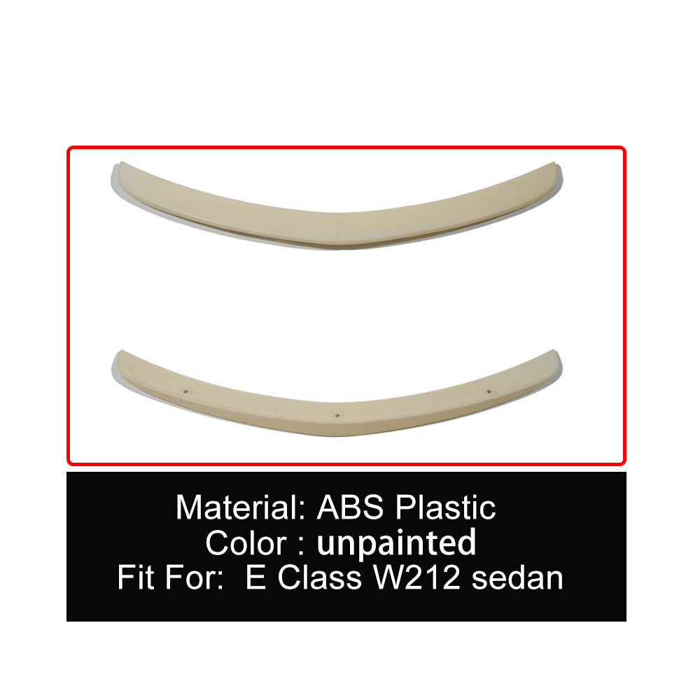 (Unpainted) Abs Plastic Rear Trunk Lid Ducktail Lip Spoiler Wings For Mercedes Benz E Class W212 E180 E200 E260 E300 E320 Sedan 4 Door 8704304421210