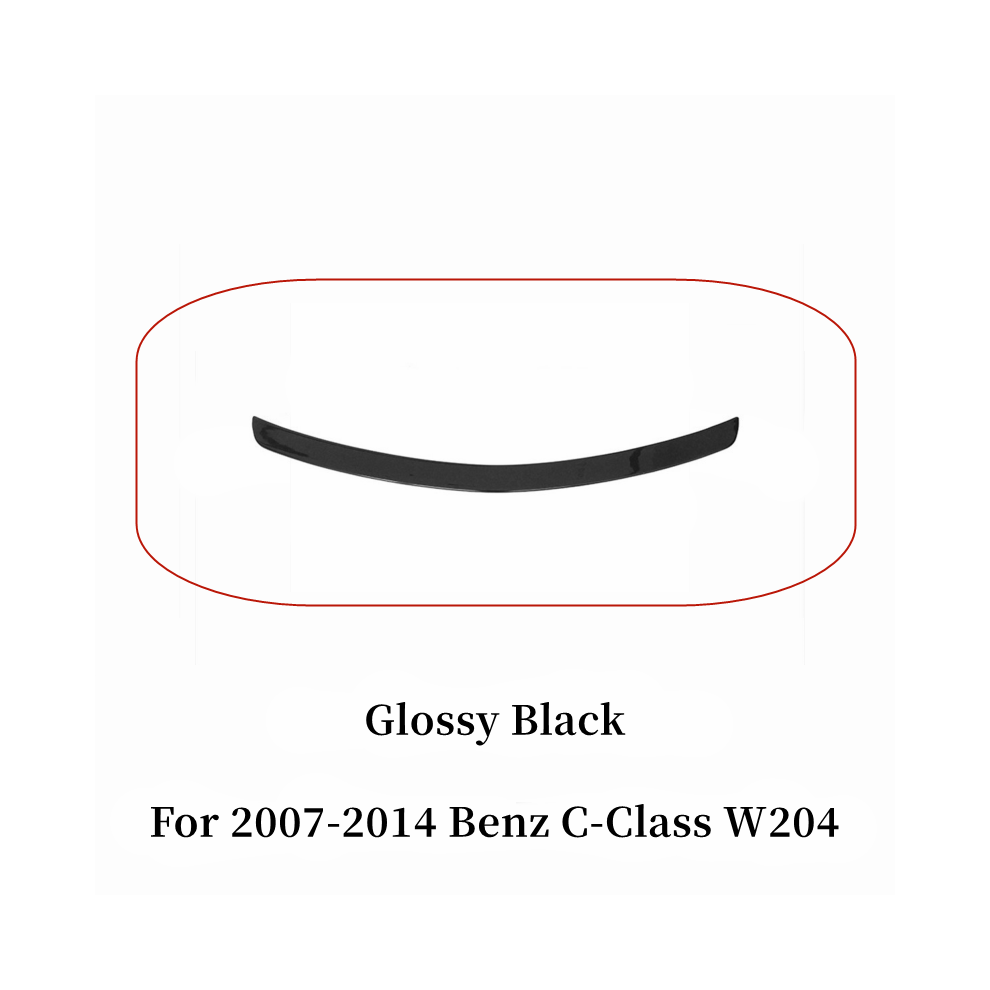 (Glossy ) For 2007-2014 Mercedes Benz C-Class W204 C180 C250 C300 C63 Amg Rear Trunk Lid Boot Ducktail Spoiler Wings Tuning Accessories Black 8704304421937