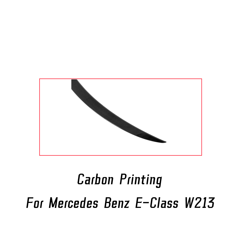 (Carbon Printing) Rear Trunk Lid Boot Ducktail Amg Style Spoiler Wings For 2016-2022 Mercedes Benz E-Class W213 E200 E260 E300 4 Door Sedan Tuning 8704304422460