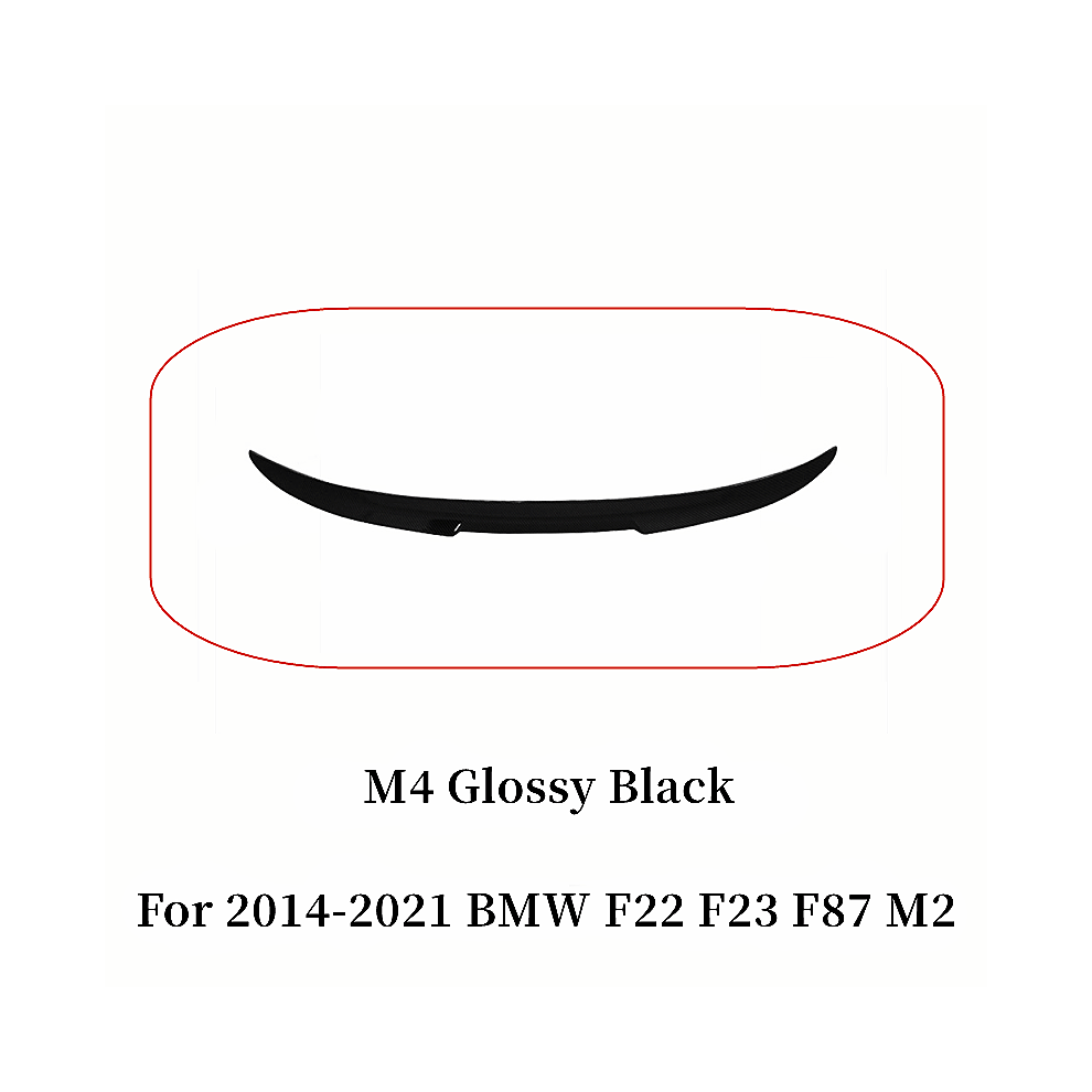 (M4 Glossy ) For Bmw 2 Series F22 F23 F87 M2 M235i M240i 218I 220I 228I M4 Mp Psm Style Rear Trunk Lid Car Spoiler Wings Tuning Accessories Black 8704304423634