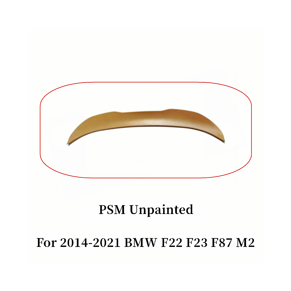 (Psm Unpainted) For Bmw 2 Series F22 F23 F87 M2 M235i M240i 218I 220I 228I M4 Mp Psm Style Rear Trunk Lid Car Spoiler Wings Tuning Accessories 8704304423566