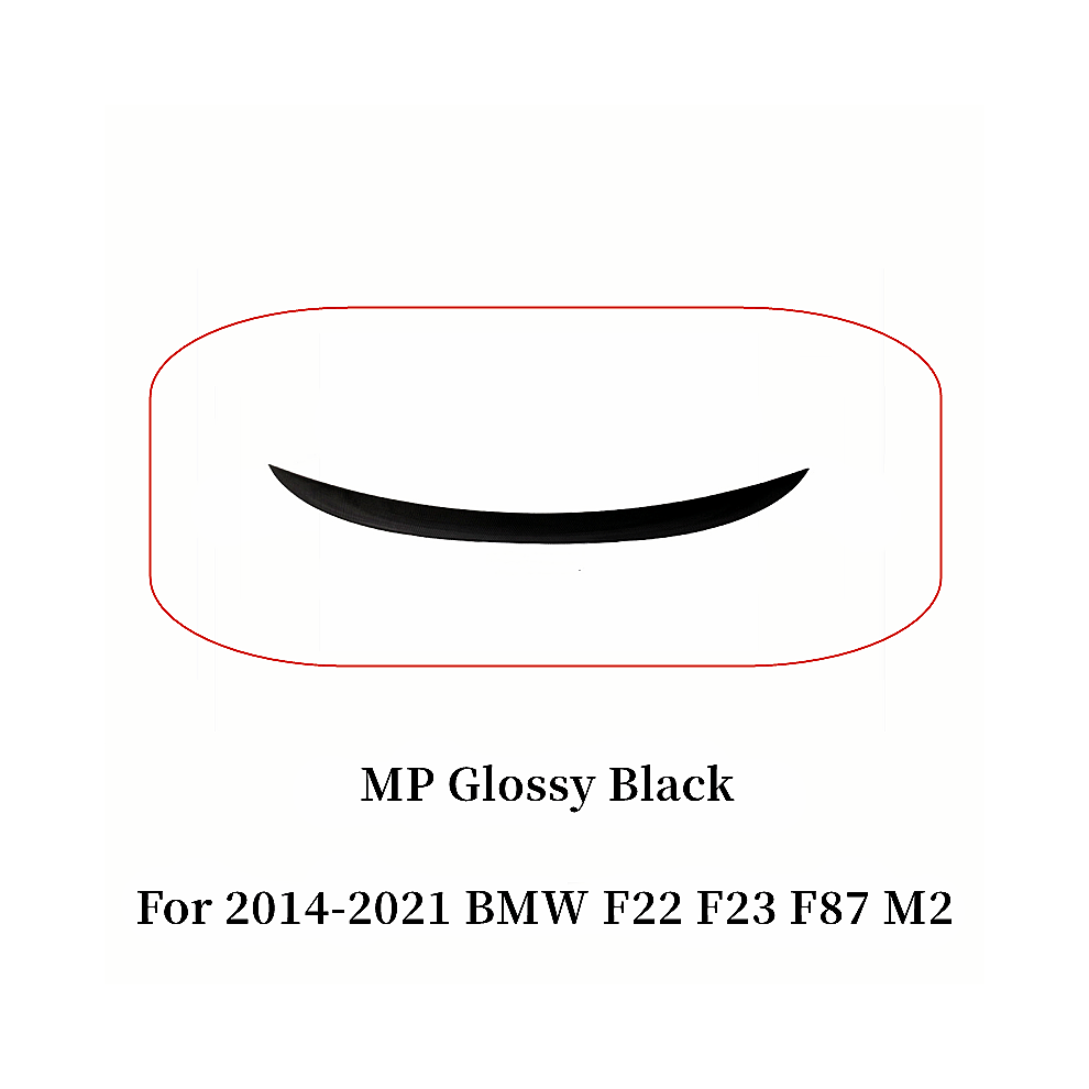 (Mp Glossy ) For Bmw 2 Series F22 F23 F87 M2 M235i M240i 218I 220I 228I M4 Mp Psm Style Rear Trunk Lid Car Spoiler Wings Tuning Accessories Black 8704304423597
