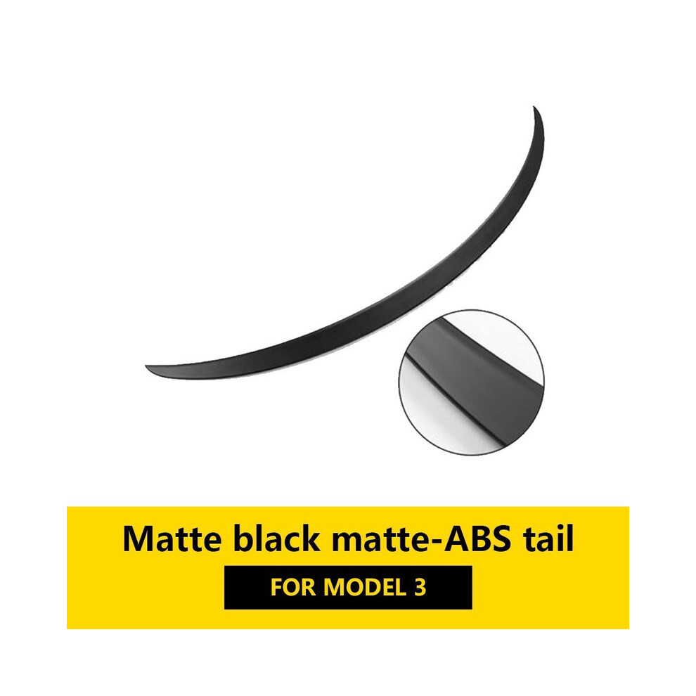 (M3 Matte ) Abs Fiber Spoiler Modely/Model3 Auto Trunk Wing For Tesla Model 3 Y 2023 Accessories Car Exterior Parts Modification Black 8704304424150