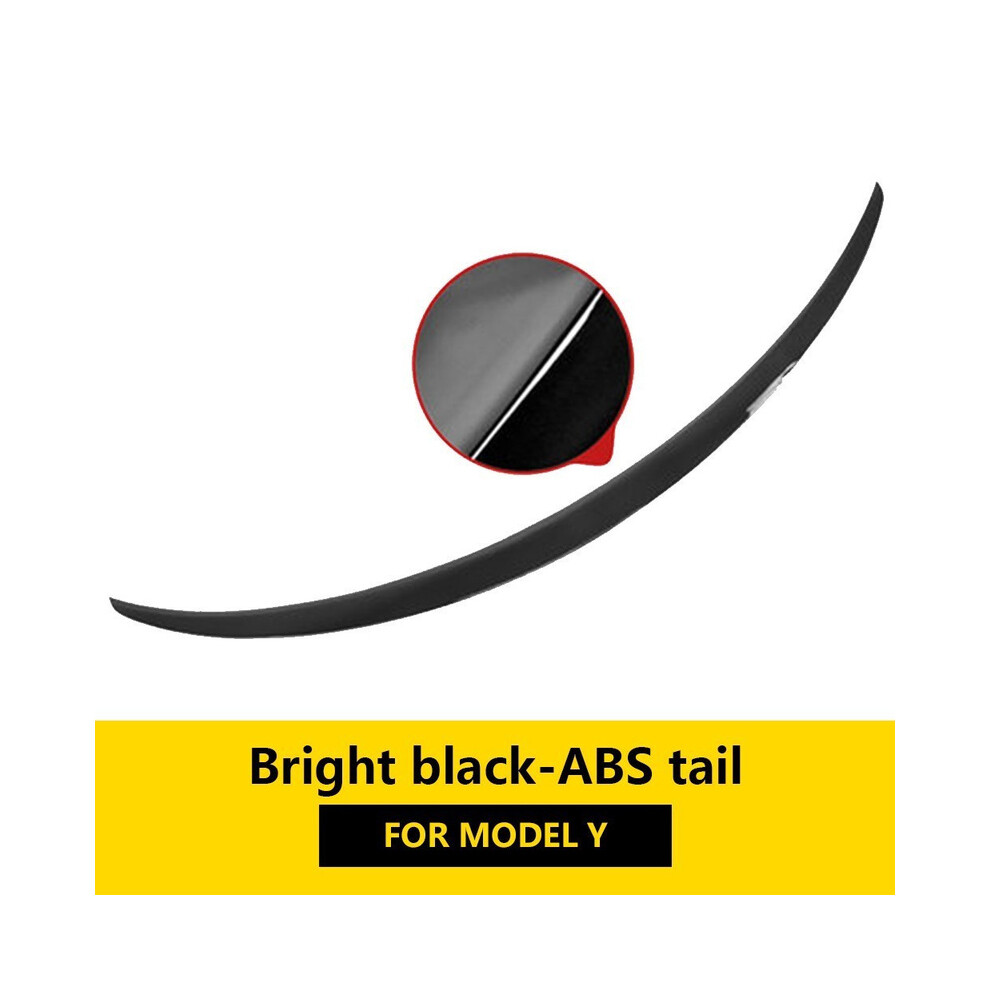 (My Glossy ) Abs Fiber Spoiler Modely/Model3 Auto Trunk Wing For Tesla Model 3 Y 2023 Accessories Car Exterior Parts Modification Black 8704304424099