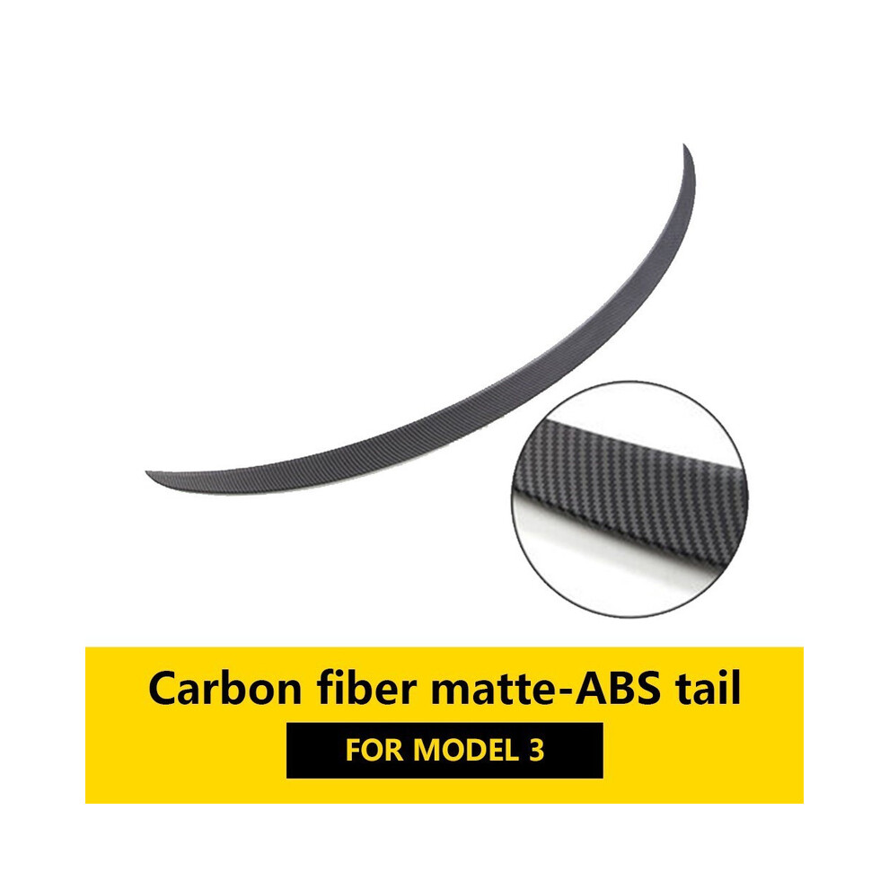 (M3 Carbon Matte) Abs Fiber Spoiler Modely/Model3 Auto Trunk Wing For Tesla Model 3 Y 2023 Accessories Car Exterior Parts Modification 8704304424082