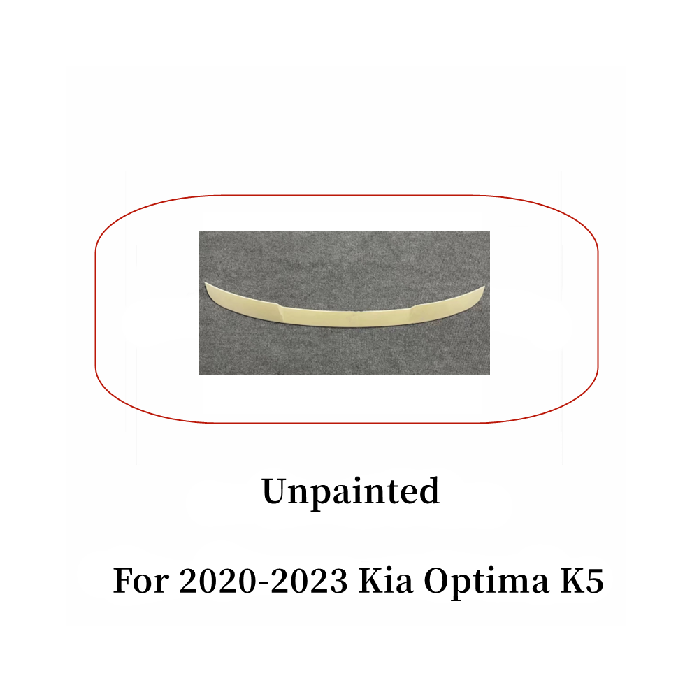 (Unpainted) For 2020-2024 Kia Optima K5 Gt Car Rear Window Roof Spoiler Wings Bodykit Tuning Accessories Black 8704304422002