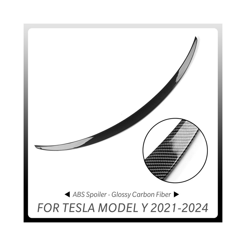 (Y Glossy Carbon) For Tesla Model Y 2024 Abs Rear Trunk Spoiler Wing For Tesla Model 3 2017-2023 Model3 Highland Car Accessories High-Performance 8704304424945