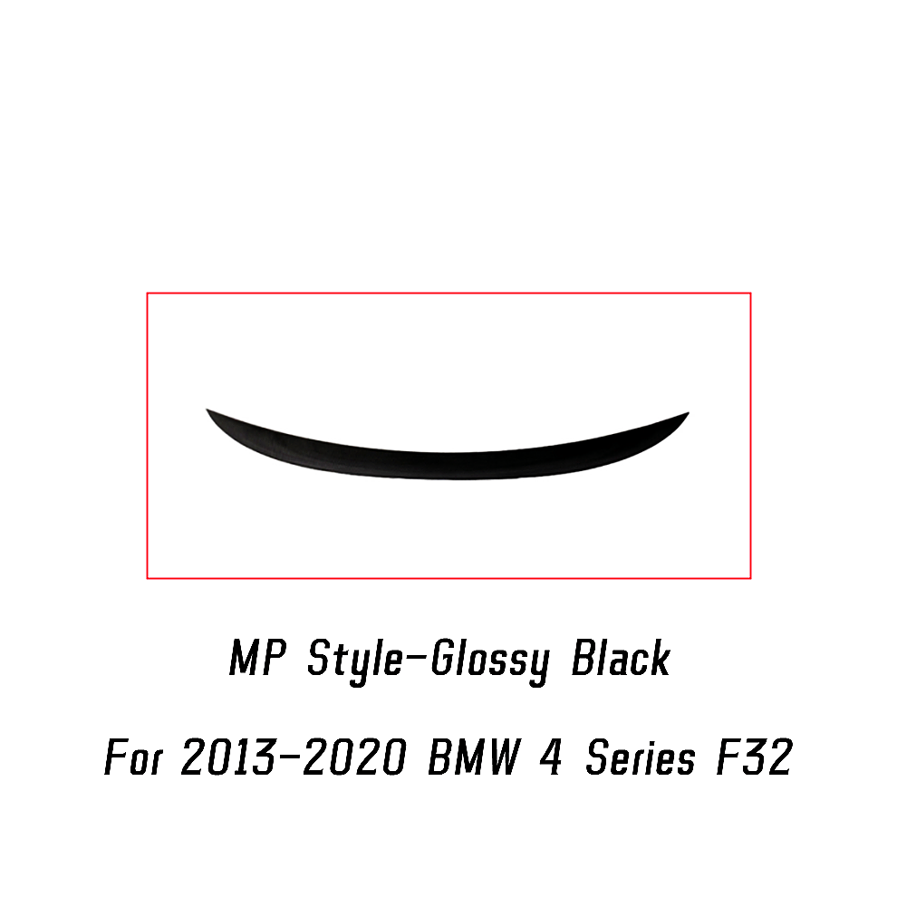 (F32 Glossy ) For Bmw 4 Series F32 F33 F36 M4 Mp Psm Style Glossy Rear Trunk Lid Car Spoiler Wings Exterior Tuning Accessories Black 8704304425126