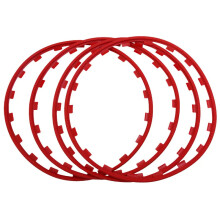 (Red-18 inch) for Tesla Model 3 Y S X 2017-2023 Car Tyre Accessories 4Pcs Universal Car Wheel Protector Rims Wheel Anti-Cuts