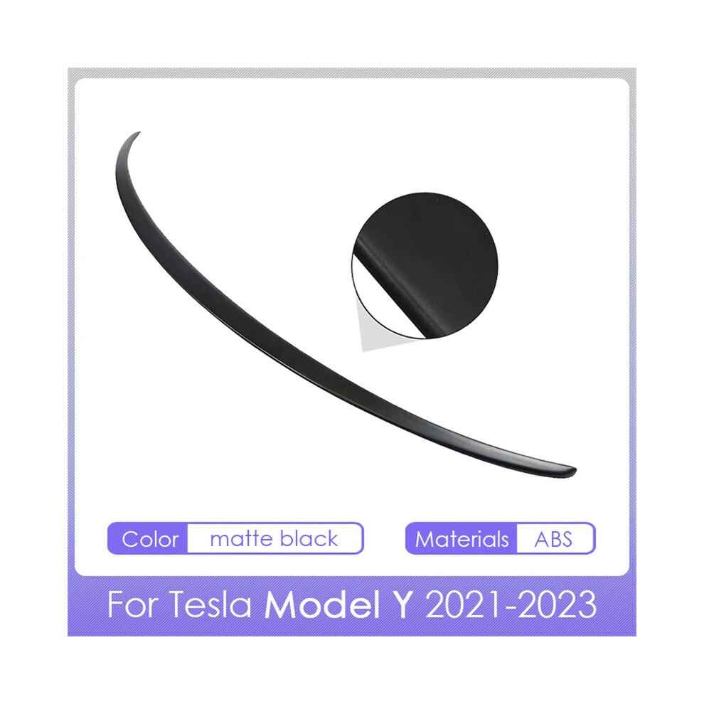 (Y Matte ) Tesla Spoiler Model Y 2023 Accessories Spoilers Wings For Tesla Model 3 Car Accessories 2017-2023 Abs Material High-Performance Black 8704304425591