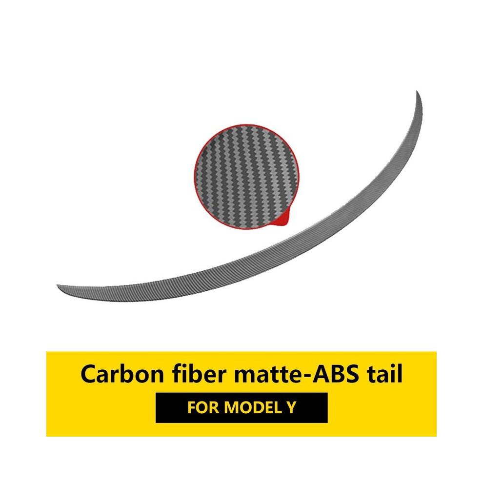 (Y Carbon Matte Abs) Car Abs Spoiler Fiber For Tesla Model 3 Y 2023 Original High-Performance Exterior Modification Model3 Accessory 8704304426284