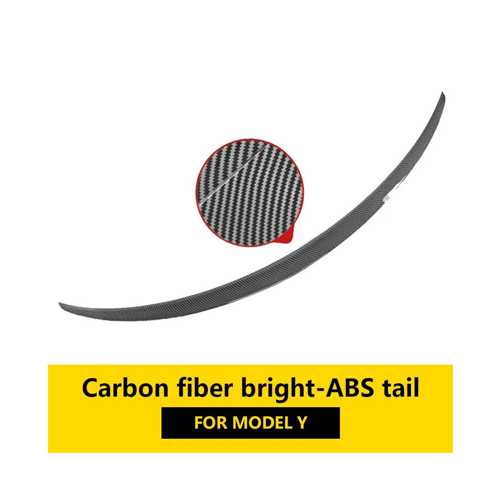 (Y Abs Carbon Glossy) Car Abs Spoiler Fiber For Tesla Model 3 Y 2023 Original High-Performance Exterior Modification Model3 Accessory 8704304426628
