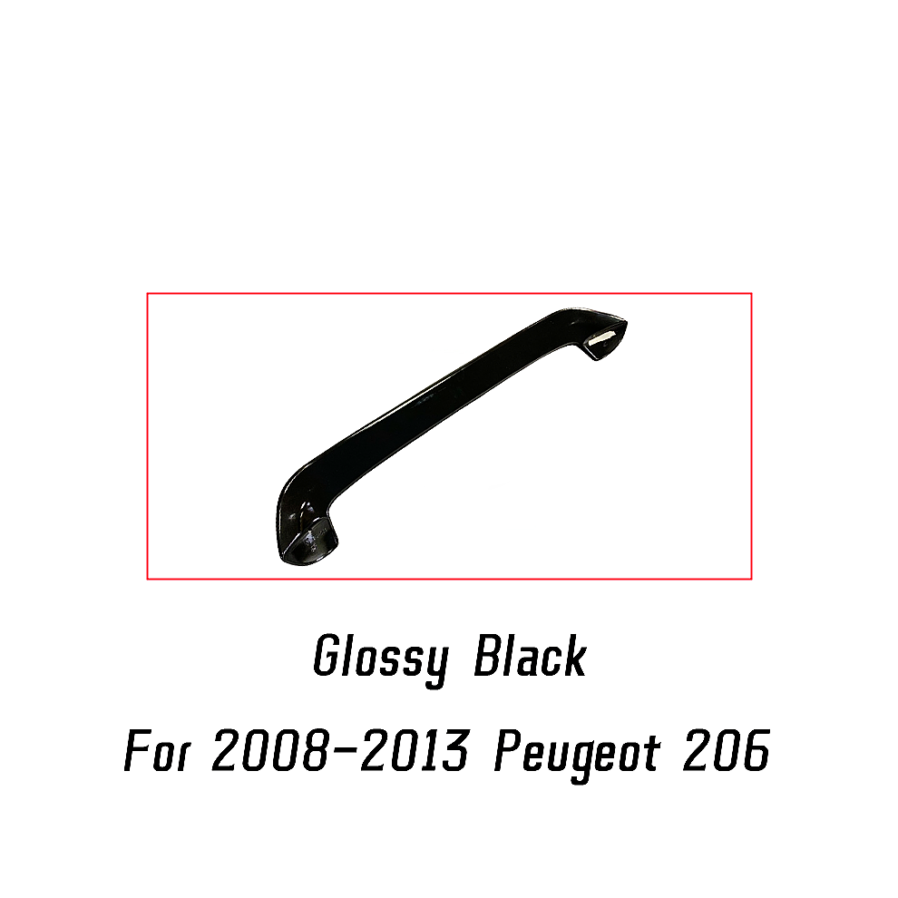 (Glossy ) For 2013-2018 Peugeot 206 Hatchback Rear Trunk Lid Roof Spoiler Wings Abs Plastic Car Exterior Tuning Accessories Black 8704304427168