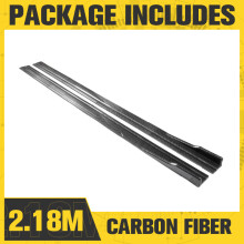 (2.18m carbon fiber) 8pcs 2.18m/2m Universal Side Skirt Extension Rocker Plate Lip Separator Bumper Car Styling For BWN For Toyota