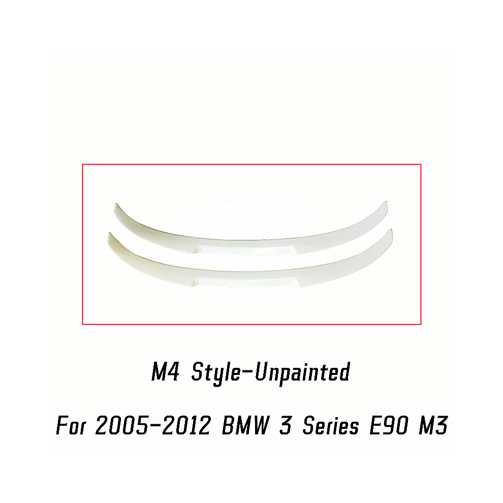 (M4 Unpainted) For Bmw 3 Series E90 M3 325I 328I 335I 330I 2005-12 M4 Mp Psm Style Rear Trunk Lid Spoiler Wings Car Exterior Tuning Accessories 8704304428271