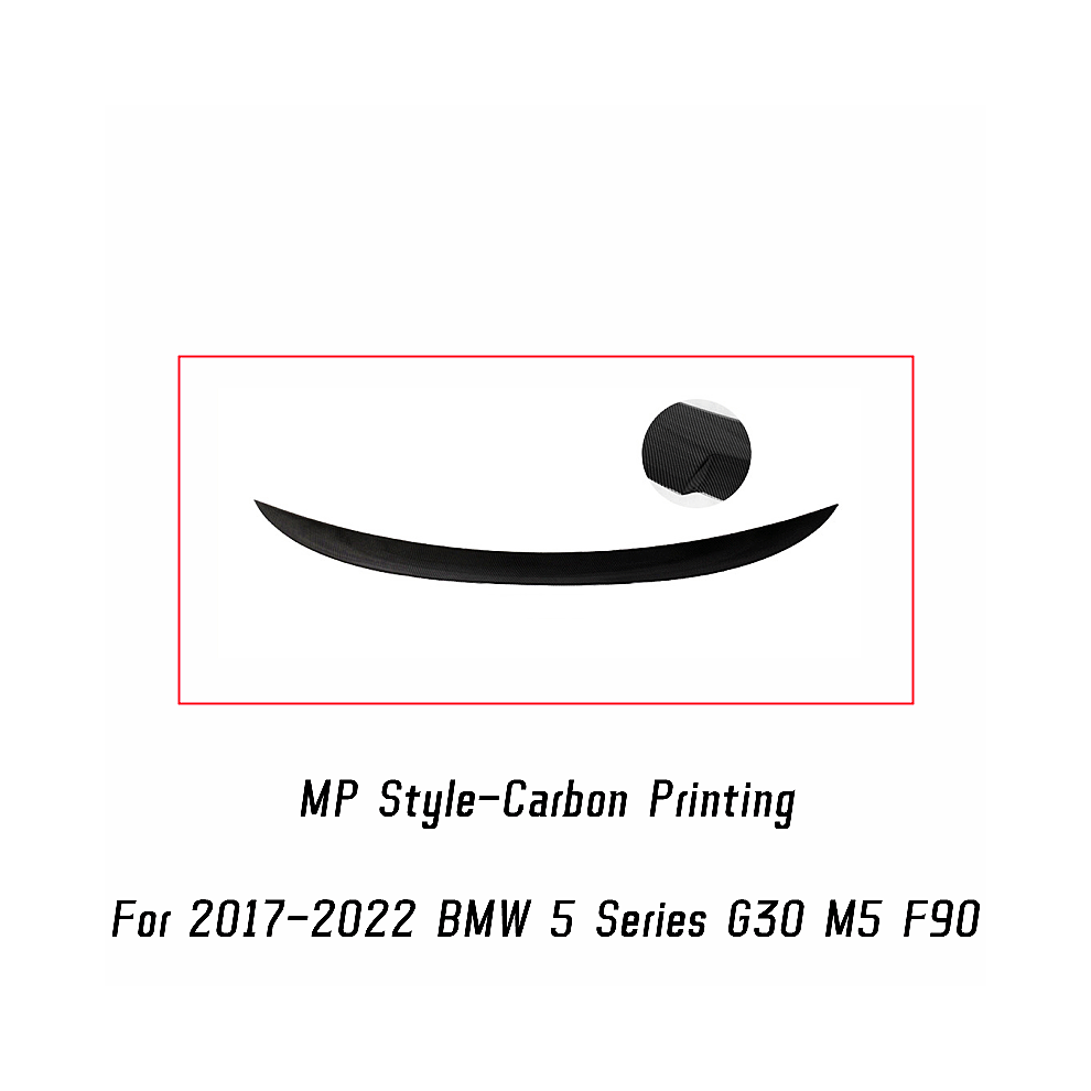 (Mp Carbon Printing) For 2017-2022 Bmw 5 Series G30 F90 M5 520I 530I 540I M550i Mp M4 Psm Style Rear Trunk Lid Spoiler Wings Car Tuning Accessories 8704304428127