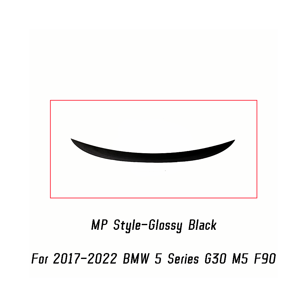 (Mp Glossy ) For 2017-2022 Bmw 5 Series G30 F90 M5 520I 530I 540I M550i Mp M4 Psm Style Rear Trunk Lid Spoiler Wings Car Tuning Accessories Black 8704304428110