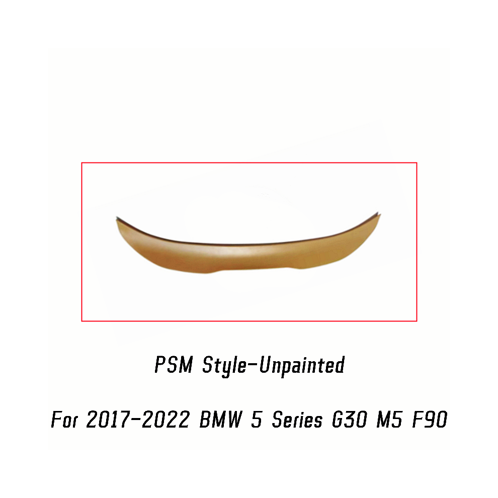 (Psm Unpainted) For 2017-2022 Bmw 5 Series G30 F90 M5 520I 530I 540I M550i Mp M4 Psm Style Rear Trunk Lid Spoiler Wings Car Tuning Accessories 8704304428134