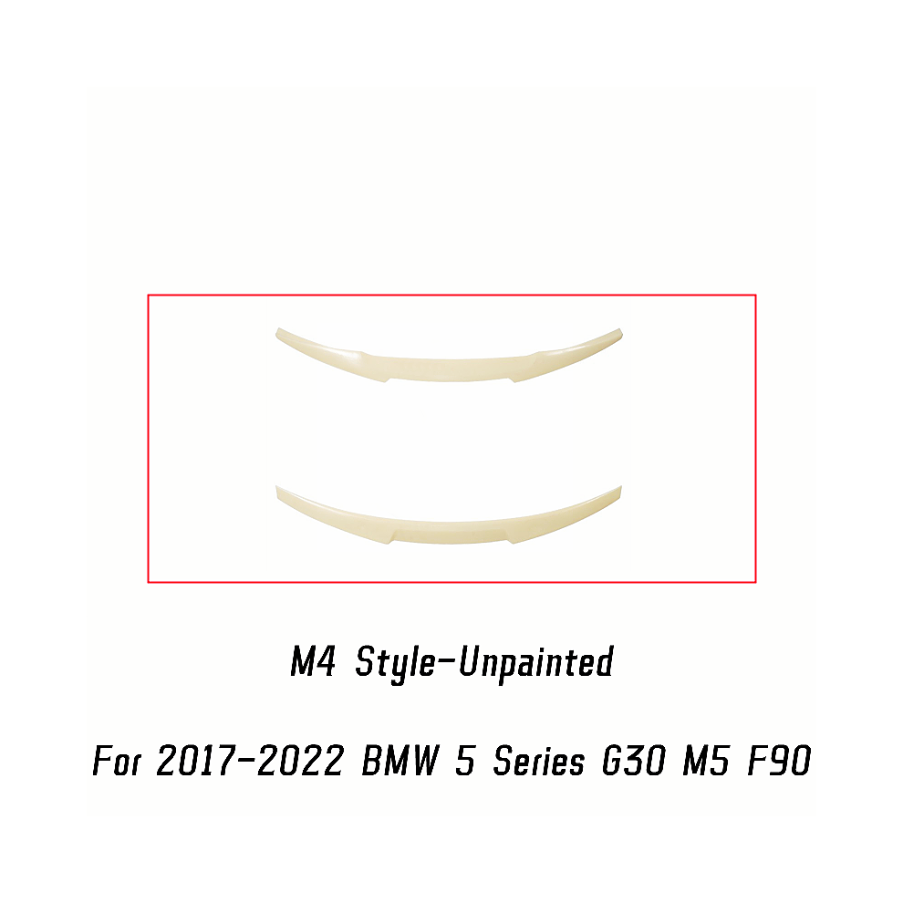 (M4 Unpainted) For 2017-2022 Bmw 5 Series G30 F90 M5 520I 530I 540I M550i Mp M4 Psm Style Rear Trunk Lid Spoiler Wings Car Tuning Accessories 8704304428196