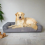 AllPetSolutions Dexter Grey Waterproof Memory Foam Orthopaedic Dog Bed - Size Large 101x65x18cm 1