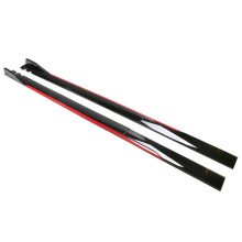 (Red Black 2M) 1Pair 2m/2.2m Universal Side Skirt Extension Rocker Plate Lip Separator Bumper For BMW Mercedes-Benz Audi VW Civic HondaToyota
