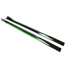 (Green Black 2M) 1Pair 2m/2.2m Universal Side Skirt Extension Rocker Plate Lip Separator Bumper For BMW Mercedes-Benz Audi VW Civic HondaToyota