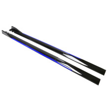(Blue Black 2M) 1Pair 2m/2.2m Universal Side Skirt Extension Rocker Plate Lip Separator Bumper For BMW Mercedes-Benz Audi VW Civic HondaToyota