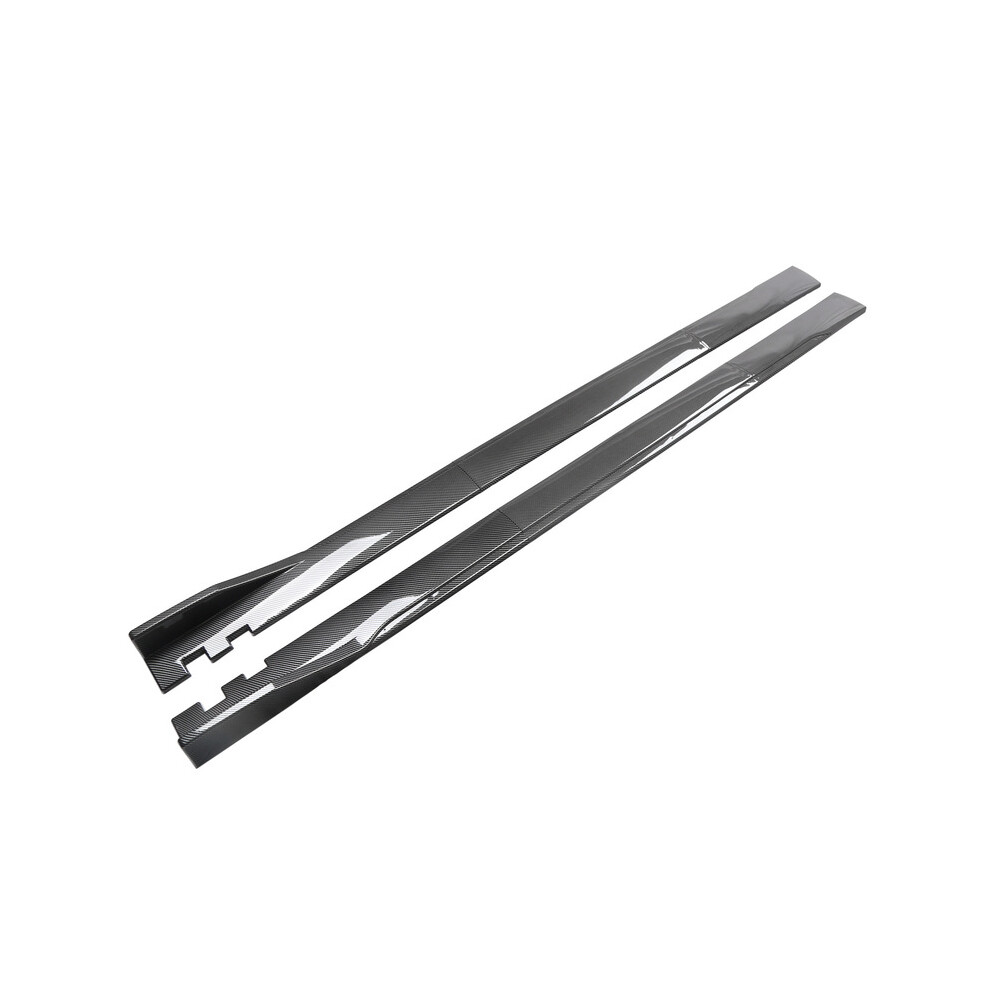 (Carbon Look 2M) 1Pair 2M/2.2M Universal Side Skirt Extension Rocker Plate Lip Separator Bumper For Bmw Mercedes-Benz Audi Vw Civic Hondatoyota 8704304428684