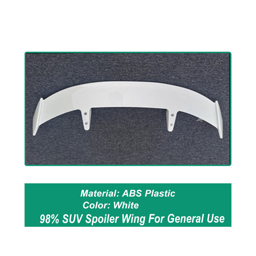 () Abs Glossy Universal Rear Roof For Mostly Hatchback Suv Trunk Lid Car Spoiler Wings Exterior Accessories Parts White/Black 8704304426840