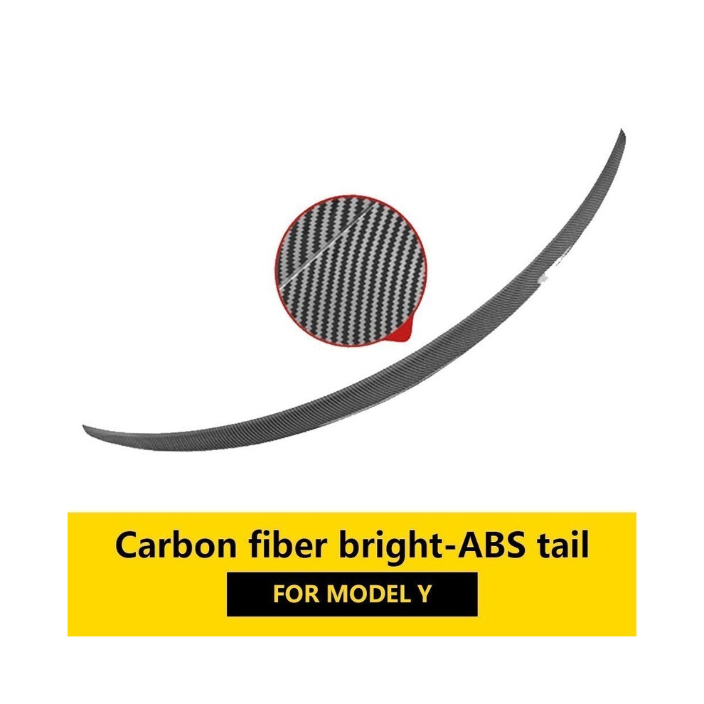 (Y Carbon Glossy Abs) Tesla Model Y Spoilers Wings Abs Tail Refitâ For Tesla Model Y 2021-2023 Accessories Abs Fiber Pattern Forâ Model Y 2023 8704304425980