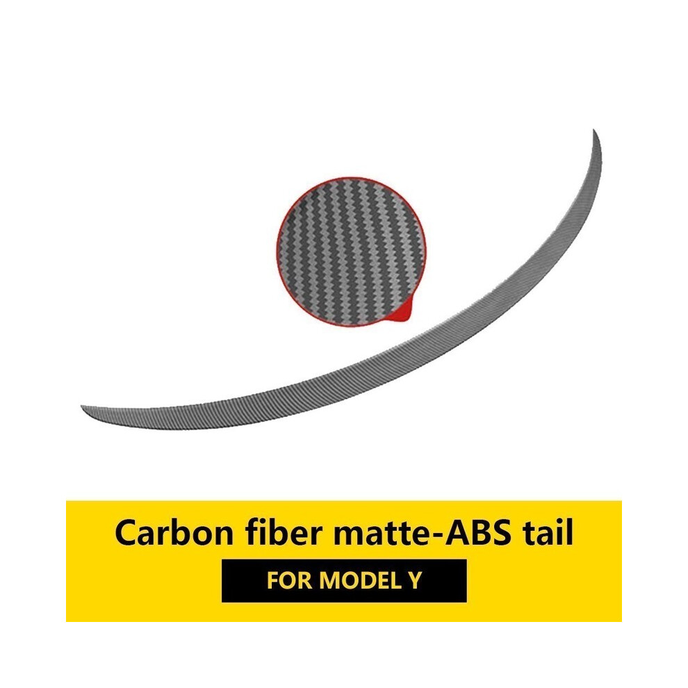 (Y Carbon Matte Abs) Tesla Model Y Spoilers Wings Abs Tail Refitâ For Tesla Model Y 2021-2023 Accessories Abs Fiber Pattern Forâ Model Y 2023 8704304425973