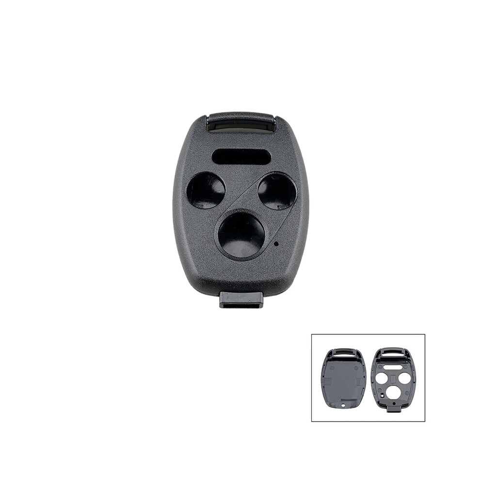 (A) Remote Key Housing Key Fob Keyless Entry Remote Shell Case & Pad Fits Honda Accord/Civic/Cr-V/Fit/Odyssey/Pilot/Ridgeline/Cr-Z 8704304430311