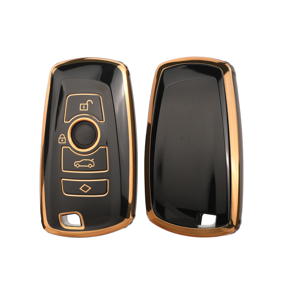 (Black) For Bmw F20 F30 G20 F31 F34 F10 G30 F11 X3 F25 X4 I3 M3 M4 1 3 5 Series Accessories New Tpu Car Key Case Cover Shell Black 8704304430618