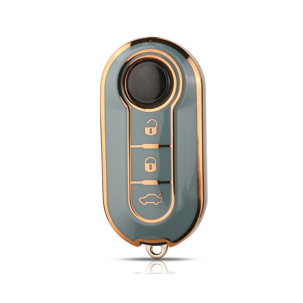 (Green) Tpu Car Key Shell Case Fob For Fiat 500 Panda Punto Bravo Doblo Peugeot Boxer Citroen Relay Fiat Ducato Lancia Musa Green 8704304431059